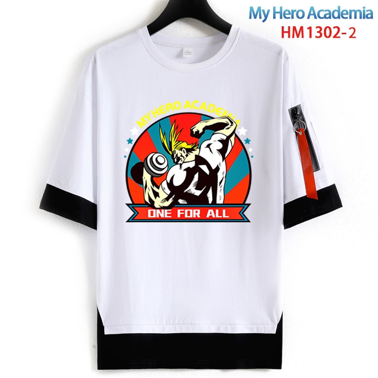 My Hero Academia Cotton round neck fake two short-sleeved T-shirts from S to 6XL HM 1302 2