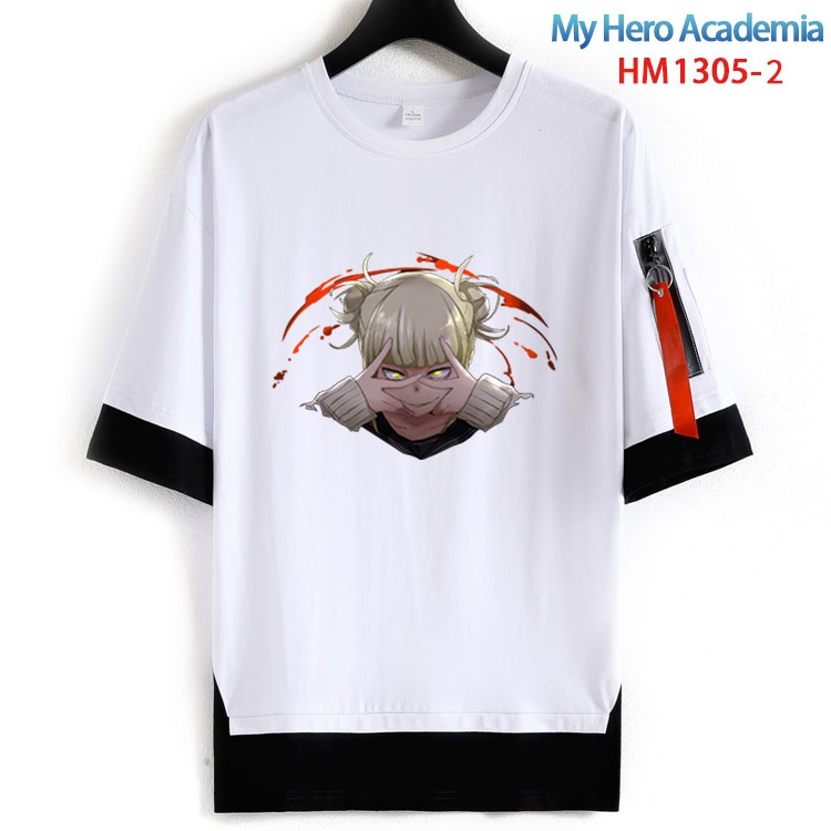 My Hero Academia Cotton round neck fake two short-sleeved T-shirts from S to 6XL HM 1305 2