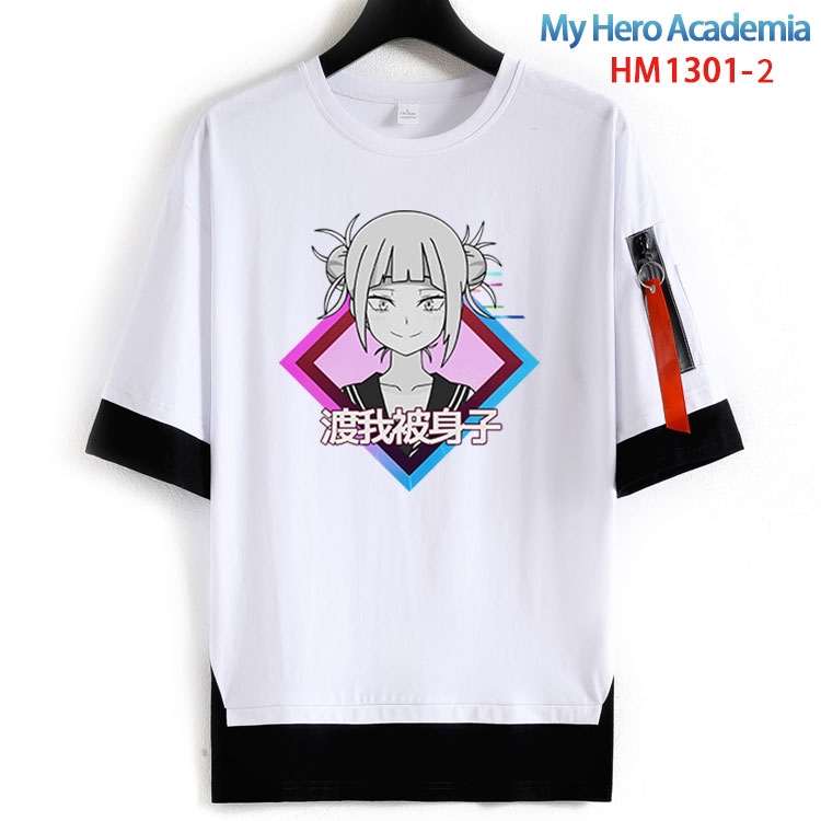 My Hero Academia Cotton round neck fake two short-sleeved T-shirts from S to 6XL HM 1301 2