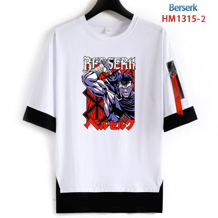 Berserk Cotton round neck fake two short-sleeved T-shirts from S to 6XL HM 1315 2