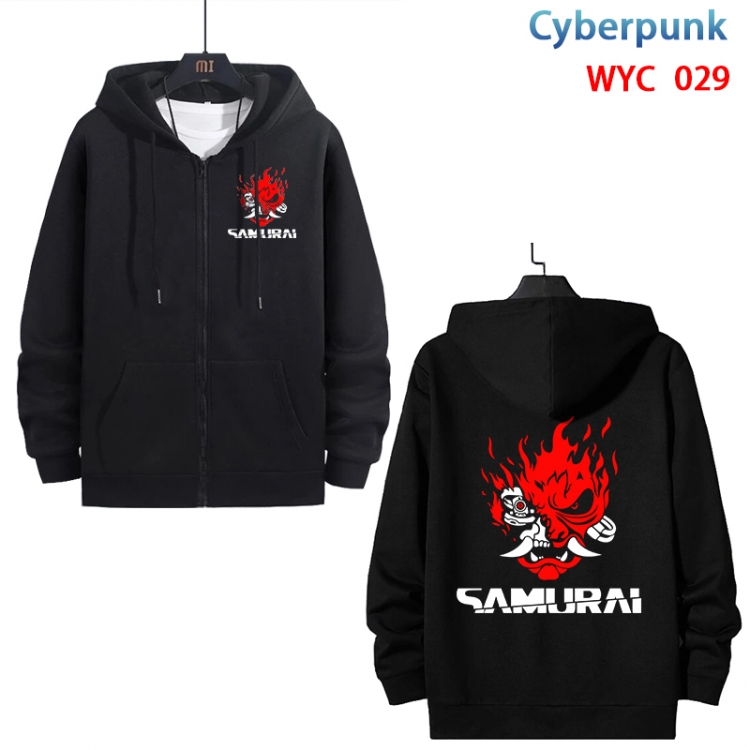 Cyberpunk Anime cotton zipper patch pocket sweater from S to 3XL WYC-029-2