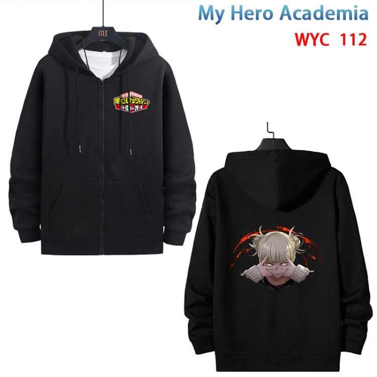 My Hero Academia Anime cotton zipper patch pocket sweater from S to 3XL WYC-112