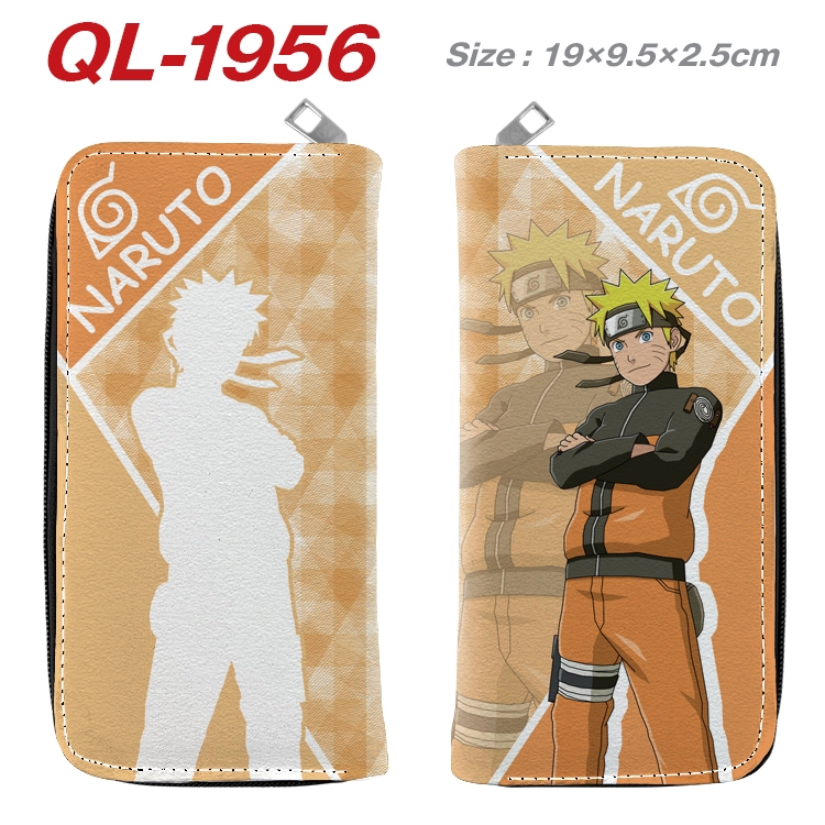 Naruto Animation perimeter long zipper wallet 19.5x9.5x2.5cm QL-1956