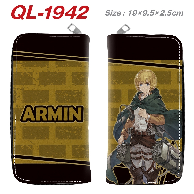 Shingeki no Kyojin Animation perimeter long zipper wallet 19.5x9.5x2.5cm QL-1942