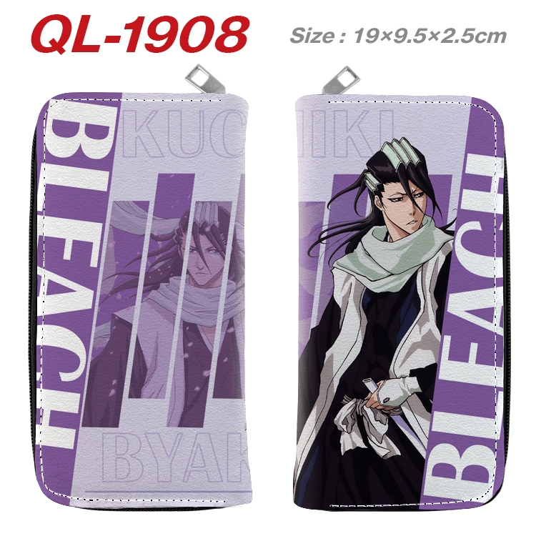 Bleach Animation perimeter long zipper wallet 19.5x9.5x2.5cm QL-1908