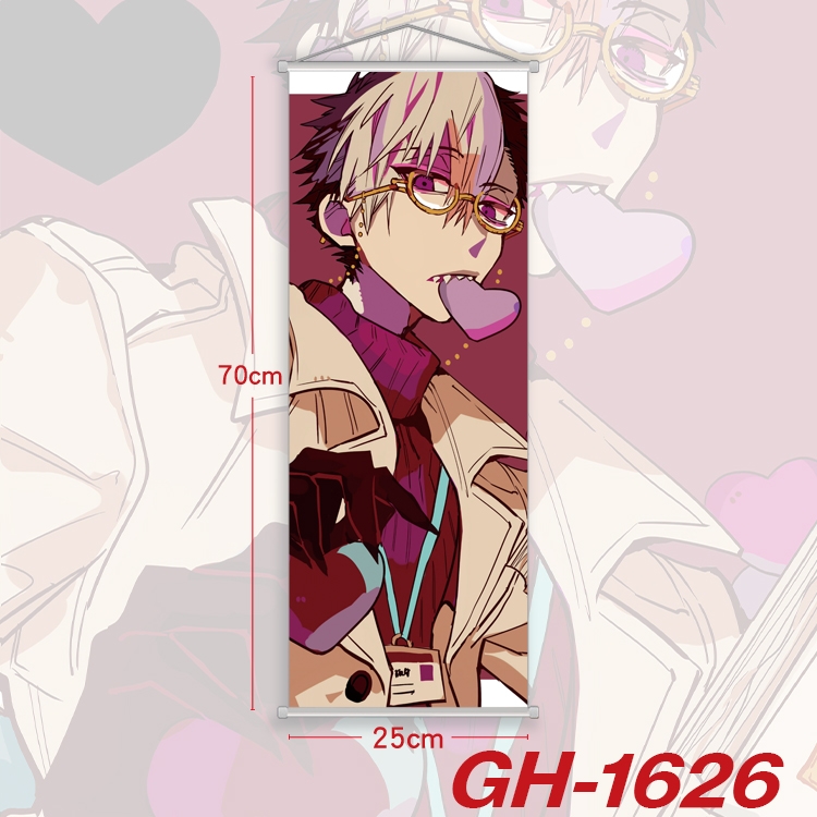 Toilet-bound Hanako-kun Plastic Rod Cloth Small Hanging Canvas Painting Wall Scroll 25x70cm price for 5 pcs GH-1626A