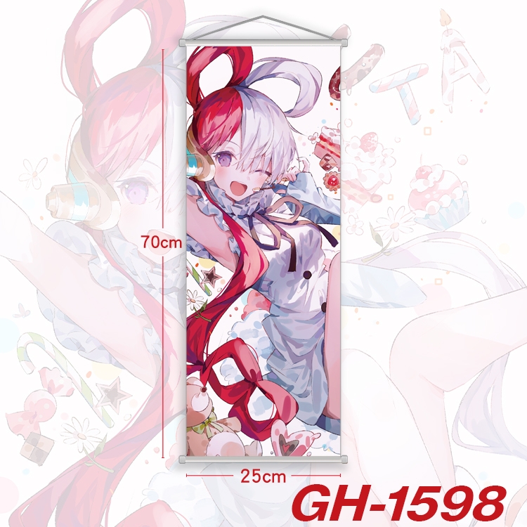One Piece Plastic Rod Cloth Small Hanging Canvas Painting Wall Scroll 25x70cm price for 5 pcs  GH-1598A