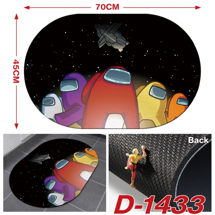 Among us Multi-functional digital printing floor mat mouse pad table mat 70x45CM D-1433