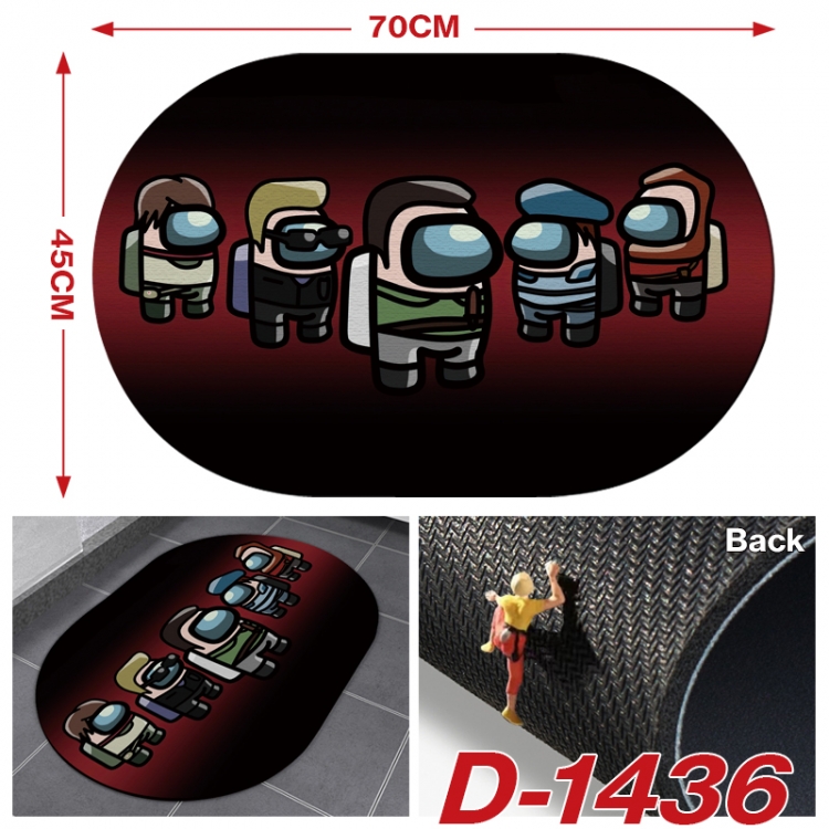 Among us Multi-functional digital printing floor mat mouse pad table mat 70x45CM D-1436