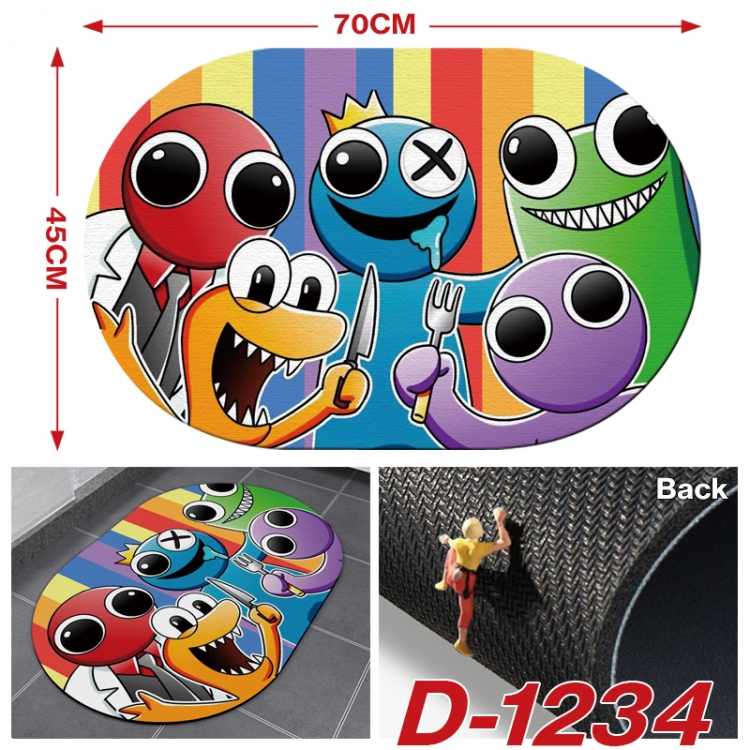 Rainbow friend Multi-functional digital printing floor mat mouse pad table mat 70x45CM D-1234