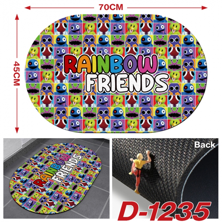 Rainbow friend Multi-functional digital printing floor mat mouse pad table mat 70x45CM D-1235