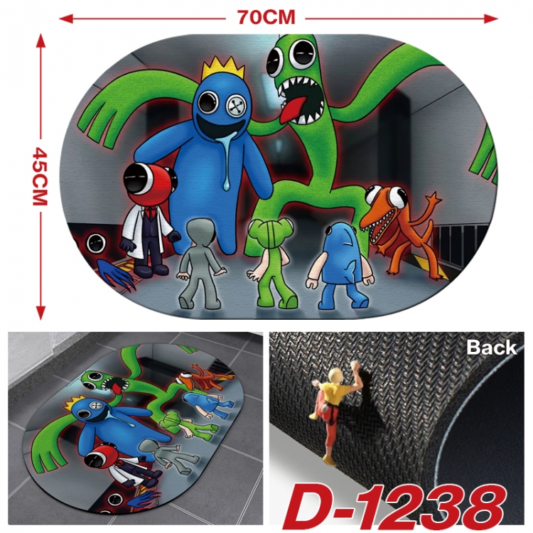 Rainbow friend Multi-functional digital printing floor mat mouse pad table mat 70x45CM  D-1238