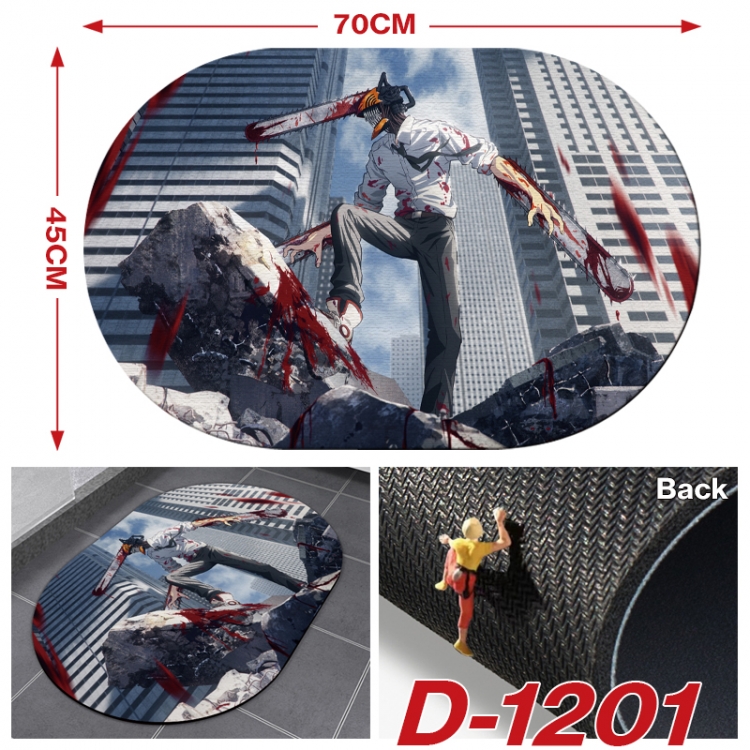 Chainsaw man Multi-functional digital printing floor mat mouse pad table mat 70x45CM D-1201
