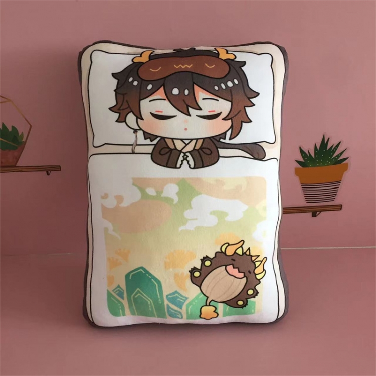 Genshin Impact  Animation double-sided color pattern pillow cushion