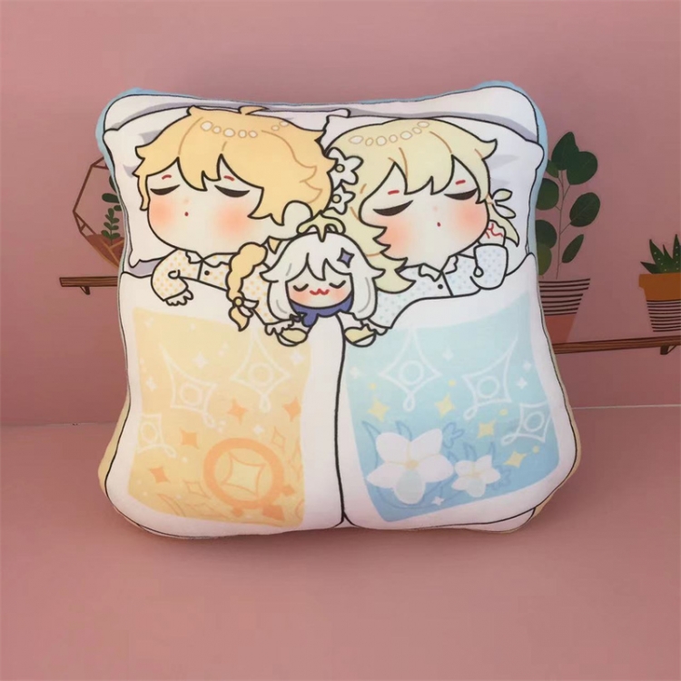 Genshin Impact  Animation double-sided color pattern pillow cushion