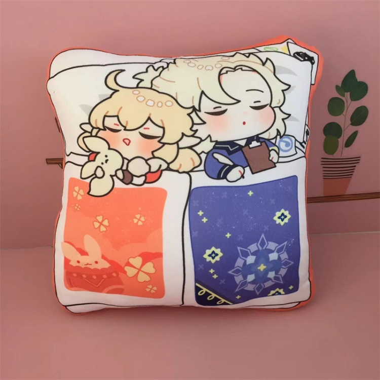 Genshin Impact  Animation double-sided color pattern pillow cushion