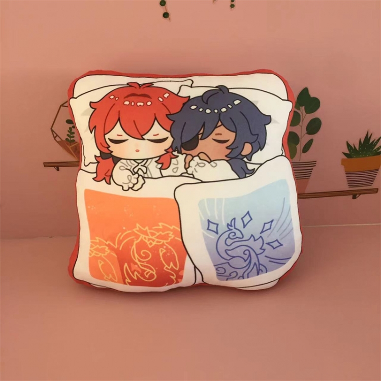 Genshin Impact  Animation double-sided color pattern pillow cushion