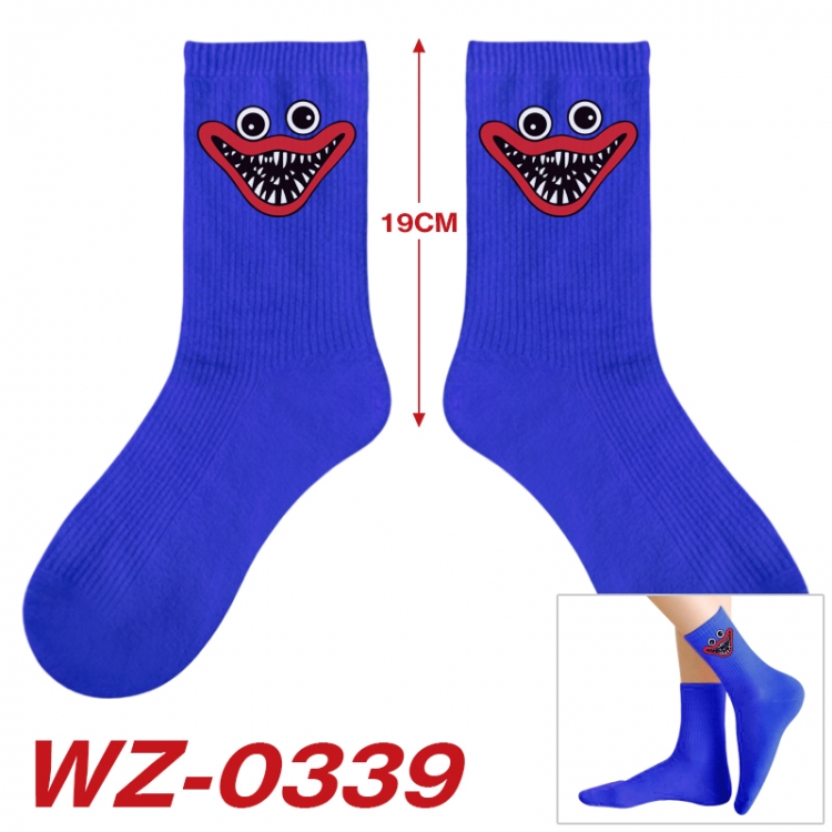 Poppy Playtime Anime printing medium sock tube height 19cm price for  5 pairs WZ-0339