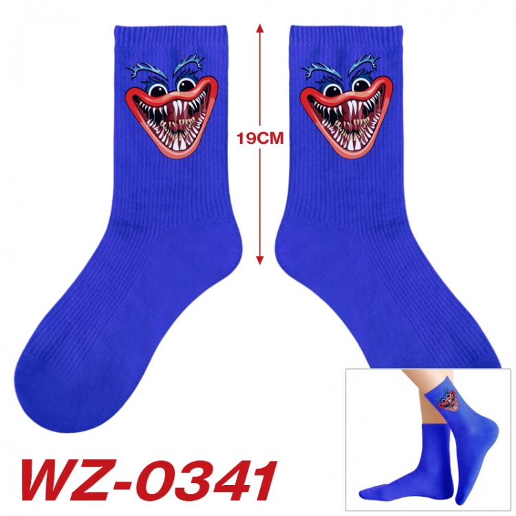 Poppy Playtime Anime printing medium sock tube height 19cm price for  5 pairs WZ-0341