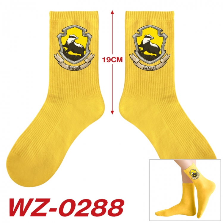 Harry Potter Anime printing medium sock tube height 19cm price for  5 pairs WZ-0288