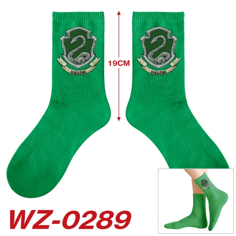 Harry Potter Anime printing medium sock tube height 19cm price for  5 pairs WZ-0289