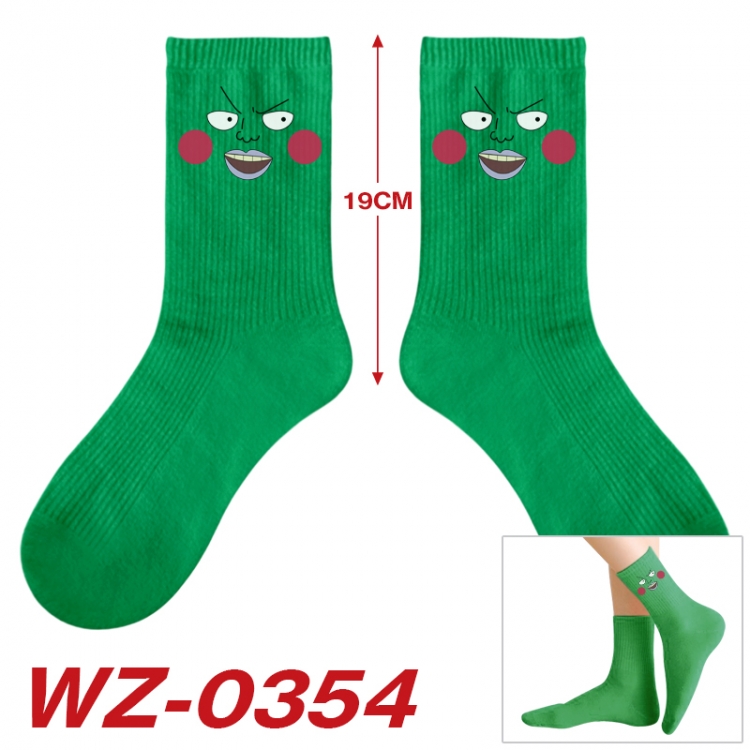 Mob Psycho 100 Anime printing medium sock tube height 19cm price for  5 pairs WZ-0354