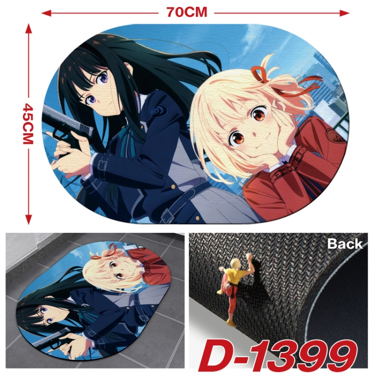 Lycoris Recoil Multi-functional digital printing floor mat mouse pad table mat 70x45CM D-1399