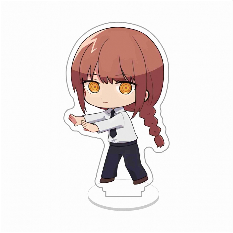 Chainsaw man Double layer Anime characters acrylic Standing Plates Keychain 10cm