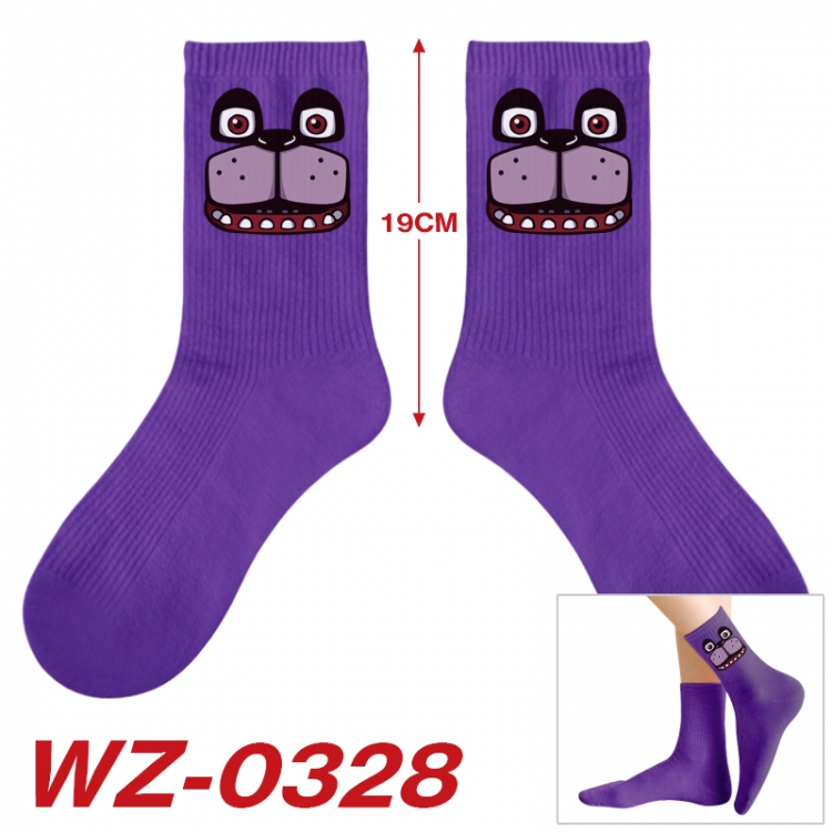 Five Nights at Freddys Anime printing medium sock tube height 19cm price for  5 pairs WZ-0328