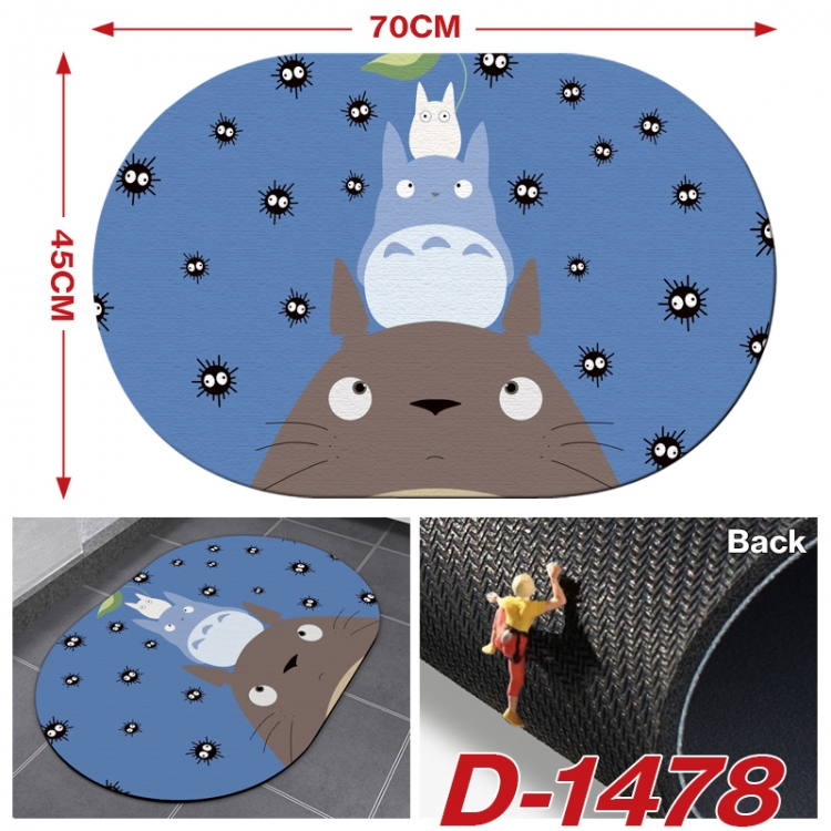 TOTORO  Multi-functional digital printing floor mat mouse pad table mat 70x45CM D-1478