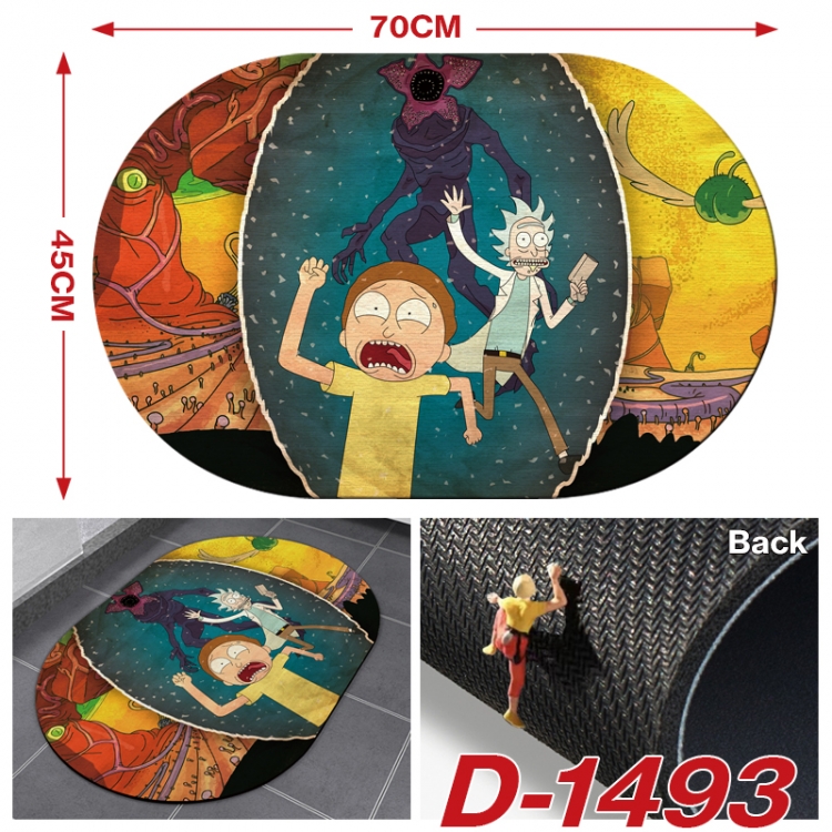 Rick and Morty  Multi-functional digital printing floor mat mouse pad table mat 70x45CM D-1493