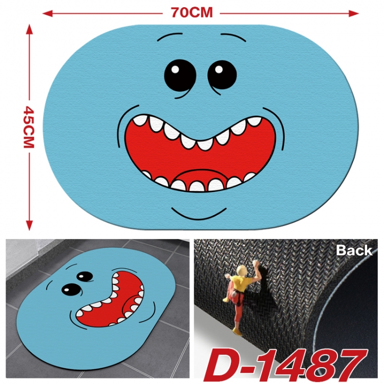 Rick and Morty  Multi-functional digital printing floor mat mouse pad table mat 70x45CM D-1487