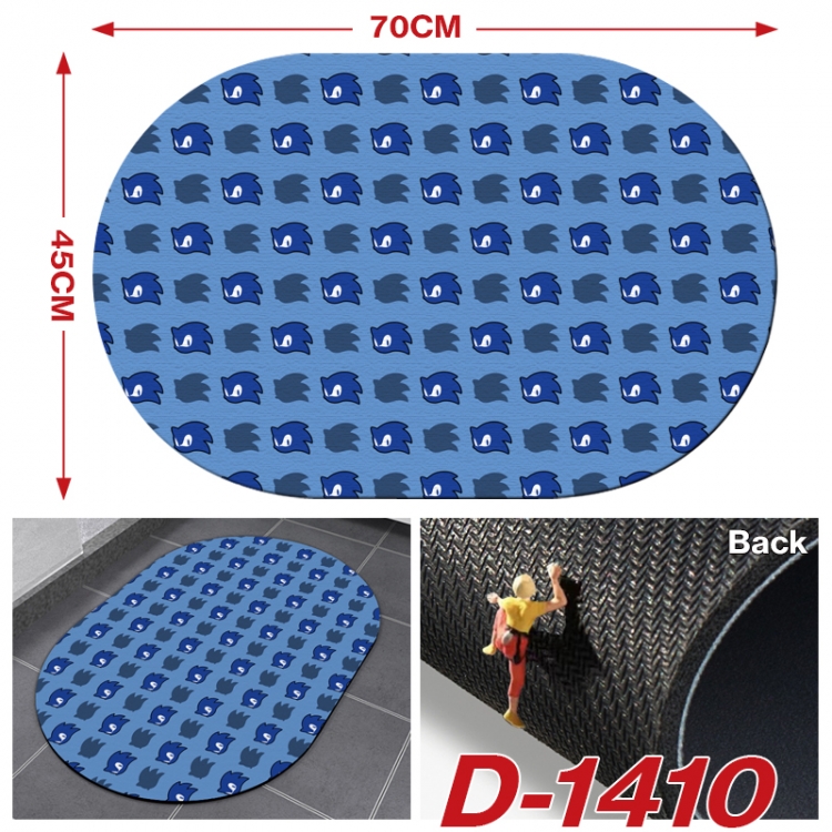 Sonic The Hedgehog   Multi-functional digital printing floor mat mouse pad table mat 70x45CM D-1410