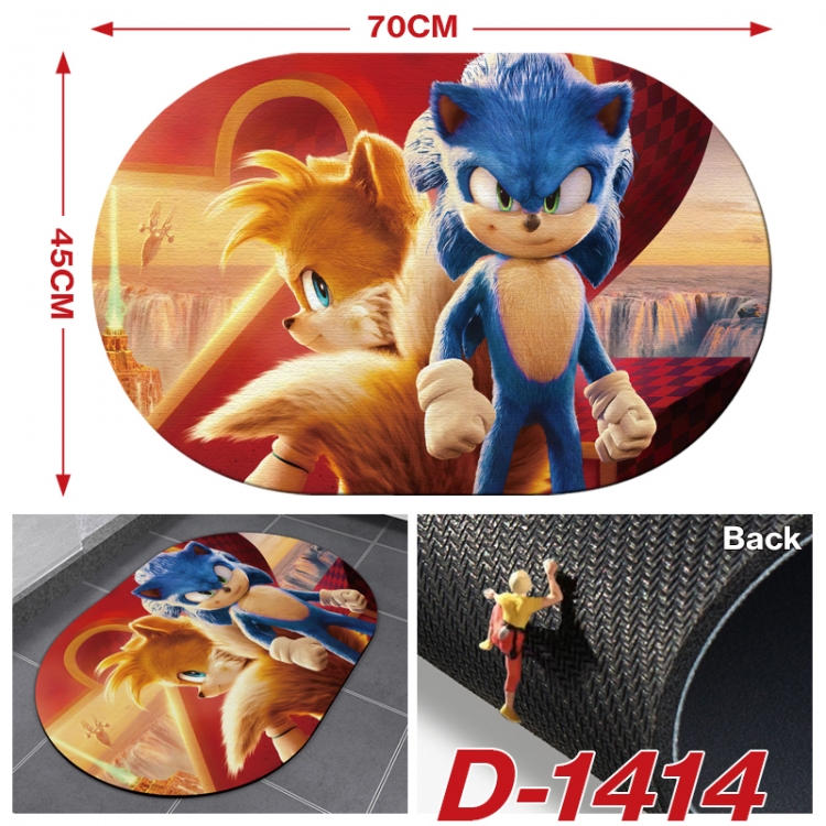 Sonic The Hedgehog   Multi-functional digital printing floor mat mouse pad table mat 70x45CM D-1414