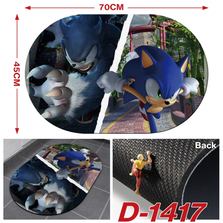 Sonic The Hedgehog   Multi-functional digital printing floor mat mouse pad table mat 70x45CM D-1417