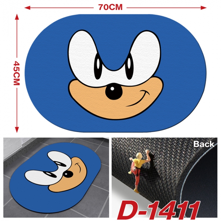 Sonic The Hedgehog   Multi-functional digital printing floor mat mouse pad table mat 70x45CM D-1411