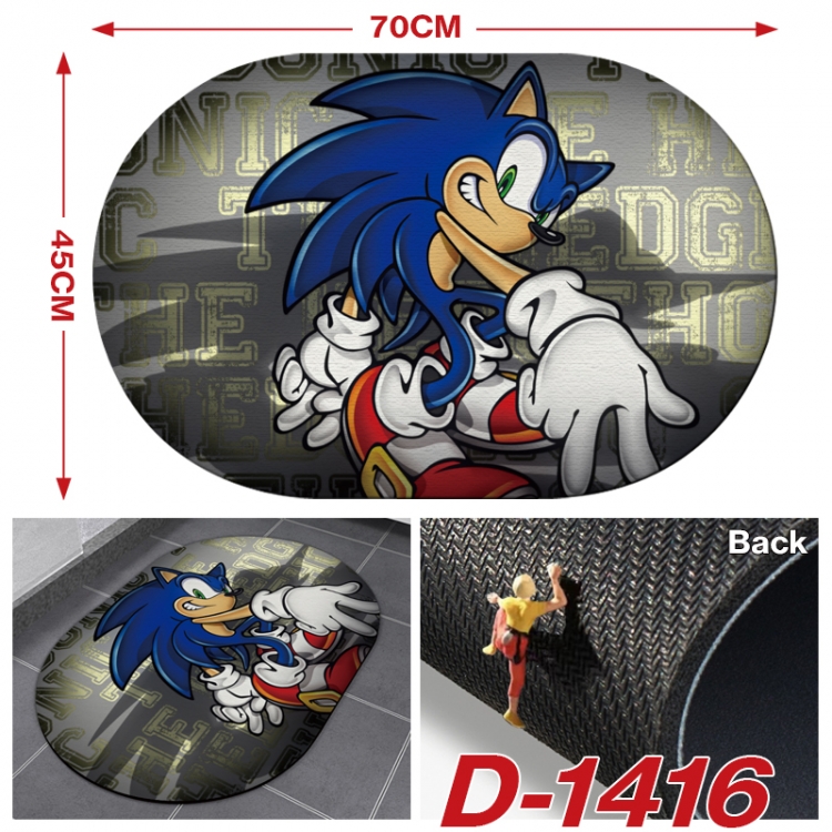 Sonic The Hedgehog   Multi-functional digital printing floor mat mouse pad table mat 70x45CM D-1416