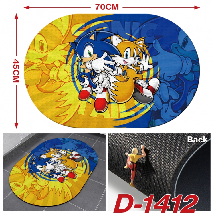 Sonic The Hedgehog   Multi-functional digital printing floor mat mouse pad table mat 70x45CM D-1412