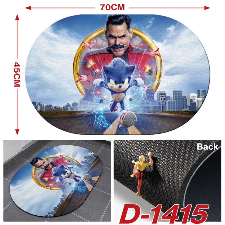 Sonic The Hedgehog   Multi-functional digital printing floor mat mouse pad table mat 70x45CM D-1415