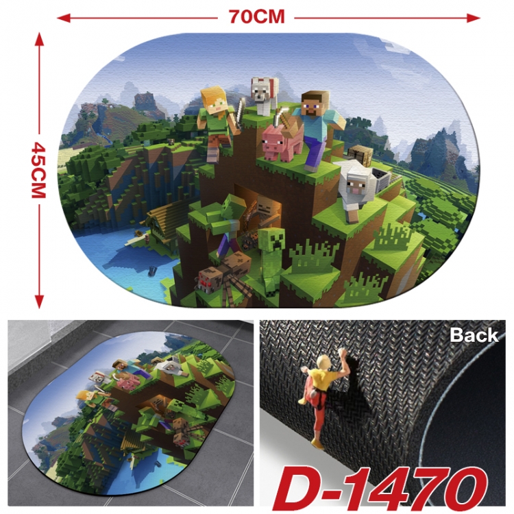 Minecraft  Multi-functional digital printing floor mat mouse pad table mat 70x45CM D-1470
