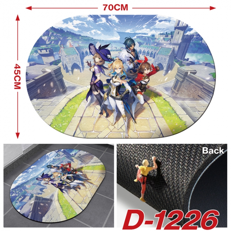 Genshin Impact  Multi-functional digital printing floor mat mouse pad table mat 70x45CM D-1226