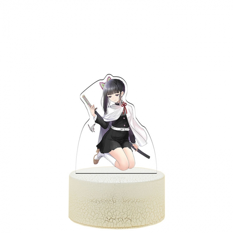 Demon Slayer Kimets Acrylic Night Light 16 Color-changing USB Interface Box Set 19X7X4CM white base