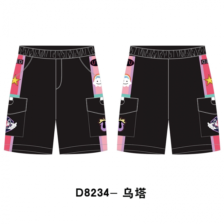 One Piece Anime Print Casual Shorts Cargo Pants from S to 4XL D8234
