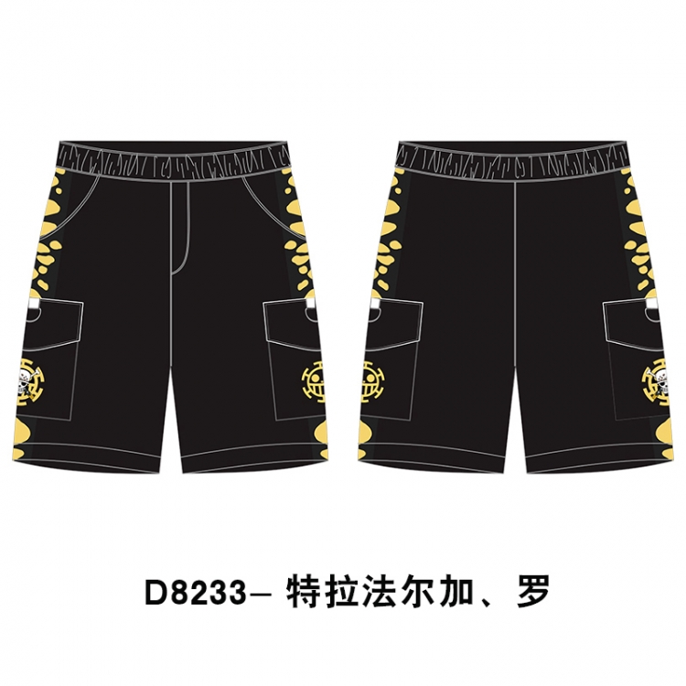 One Piece Anime Print Casual Shorts Cargo Pants from S to 4XL
