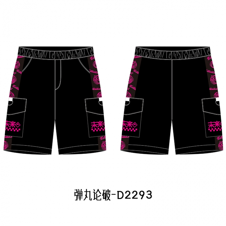 Dangan-Ronpa Anime Print Casual Shorts Cargo Pants from S to 4XL D2293