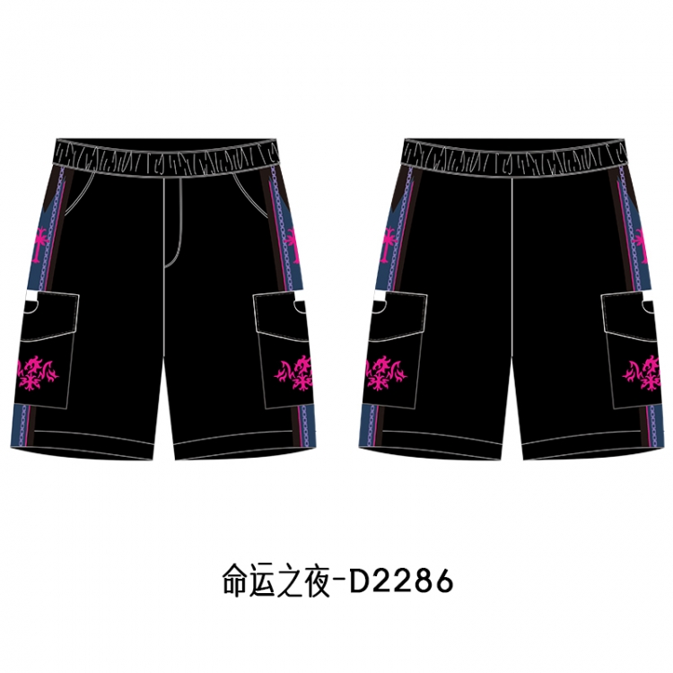 Fate stay night Anime Print Casual Shorts Cargo Pants from S to 4XL D2286