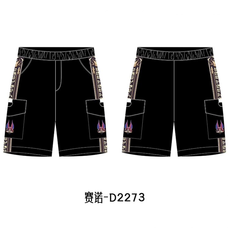 Genshin Impact Anime Print Casual Shorts Cargo Pants from S to 4XL  D2273