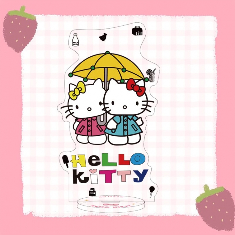 Hello Kitty cartoon characters acrylic Standing Plates Keychain 16cm