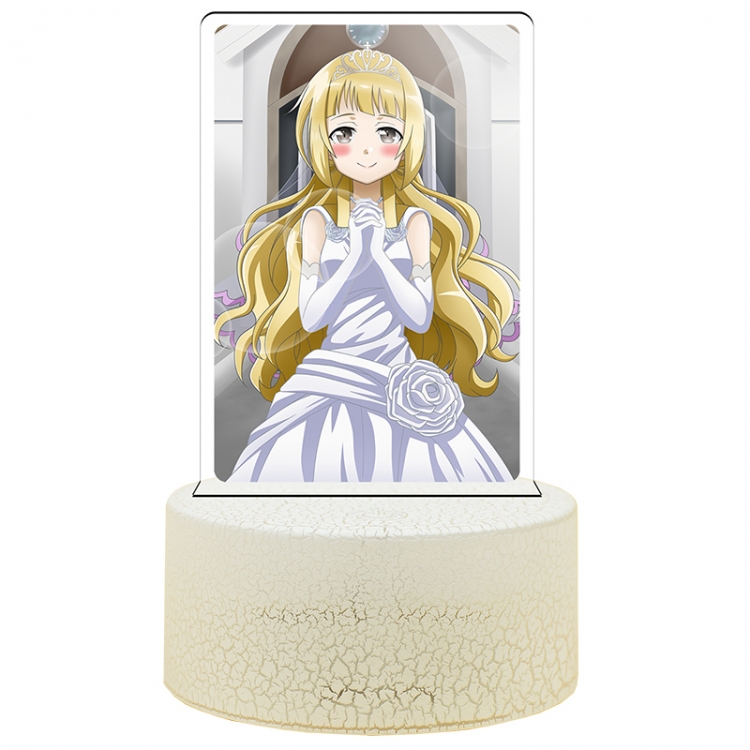 Yuki Yuna is a brave Inubouzaki.Fuu Acrylic night light 16 kinds of color changing USB interface box 14X7X4CM white base