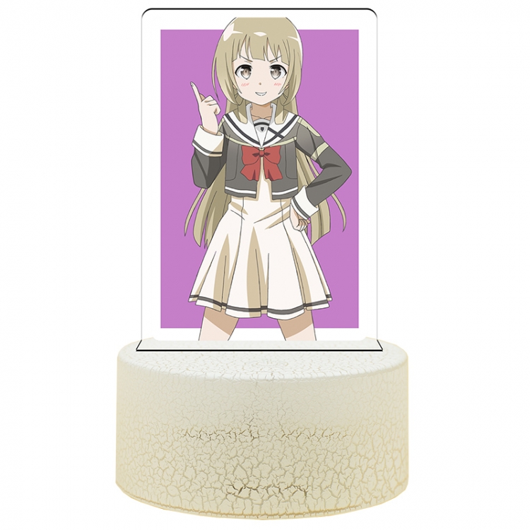 Yuki Yuna is a brave Inubouzaki.Fuu Acrylic night light 16 kinds of color changing USB interface box 14X7X4CM white base